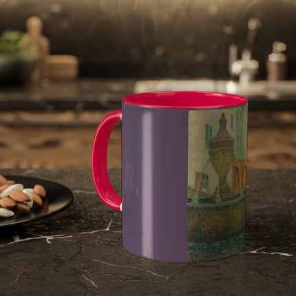 La Fontaine, Saint-Paul De Vence by Henri Le Sidaner Colorful Mug