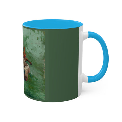 Crab on its Back by Vincent Van Gogh Colorful Mugs, 11oz
