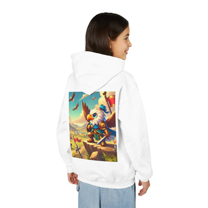 Watchful Guardian Youth Hooded Sweatshirt – Strength, Vision & Heroic Adventure