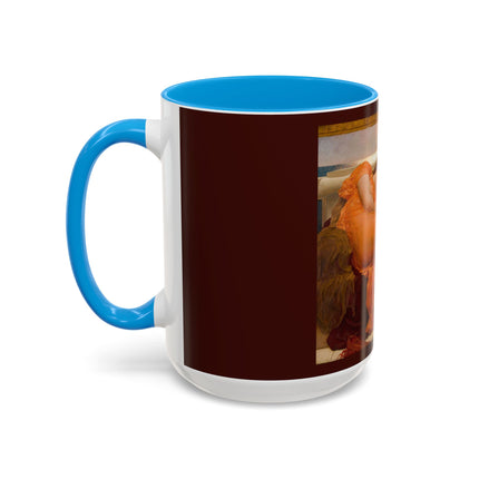 Flaming June by Frederic Leighton Colorful Mugs (11oz, 15oz)