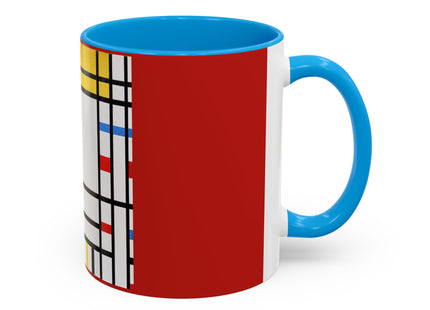 Place de la Concorde by Piet Mondrian Colorful Mugs (11oz, 15oz)