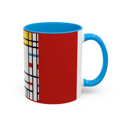 Place de la Concorde by Piet Mondrian Colorful Mugs (11oz, 15oz)