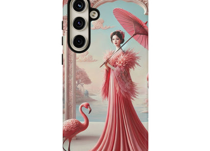Petals, Porcelain, and Flamingos Phone Cases