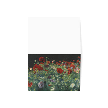 Poppies (A Study of Poppies for Carnation, Lily, Lily, Rose) by John Singer Sargent Greeting Cards (1, 10, 30, and 50pcs)