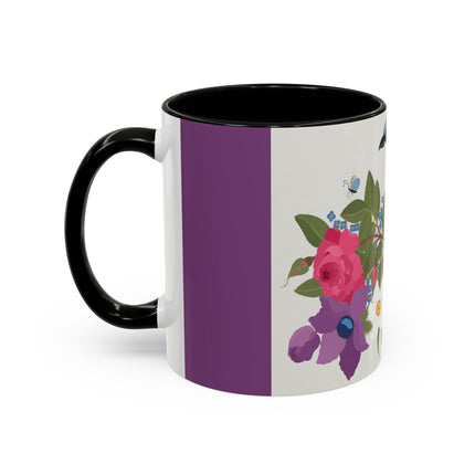 Bluebird & Butterfly Colorful Mugs – Spring Harmony & Delicate Beauty