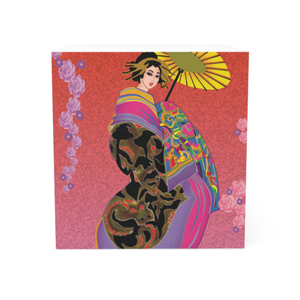 Enchanting Geisha Note Cube
