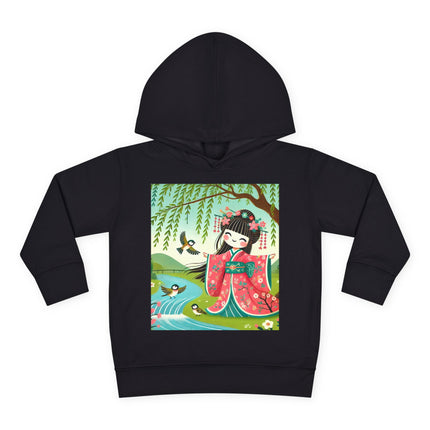 Sparrow Dance Geisha Fairy Toddler Pullover Fleece Hoodie