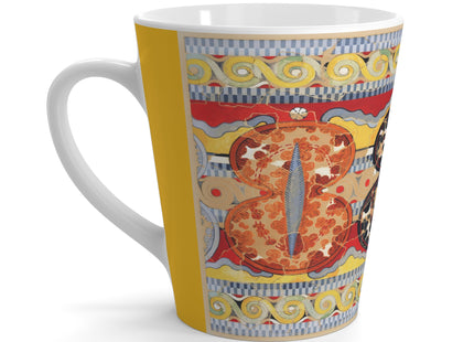 Reproduction of the Shield Frieze by Emile Gilliéron Latte Mug