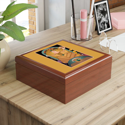 June & Pearl, Alexandrite (from the Gem Series) by Sofia Chiostri Jewelry Box