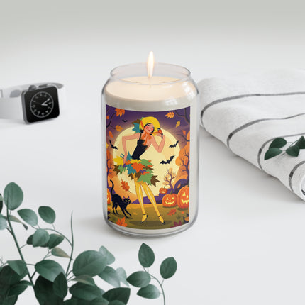 🌕🍂 Autumn Song Beneath The Harvest Moon Scented Soy Candle – Whimsical Halloween Charm