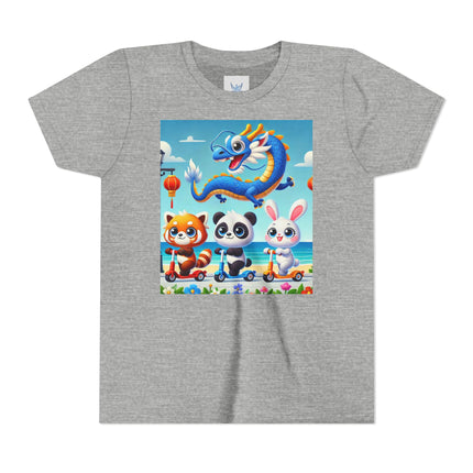 Seaside Scooter Friends Youth Short Sleeve Tee