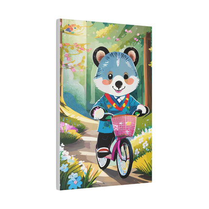 Furry Cyclist Matte Canvas, Stretched, 0.75"