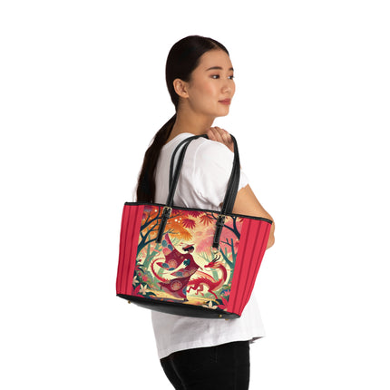 The Dragon Fairy’s Dance PU Leather Shoulder Bag