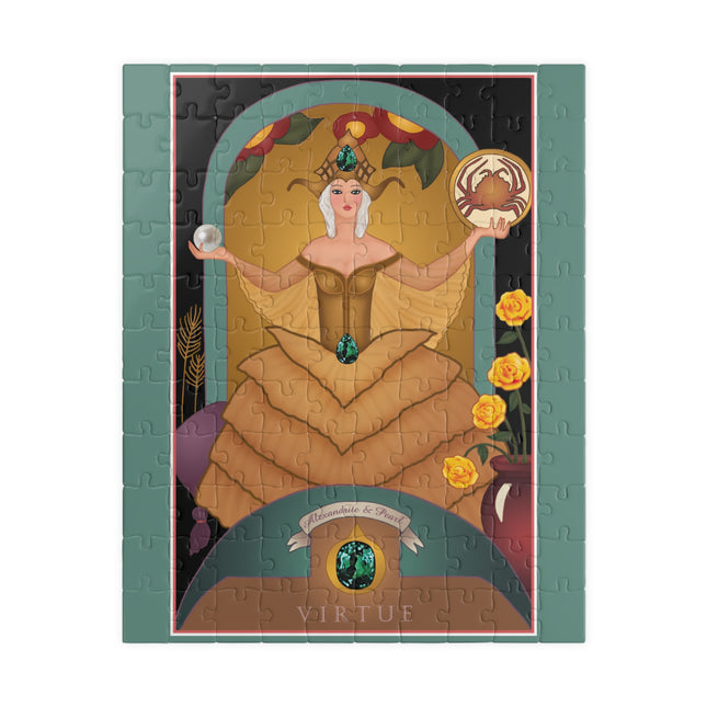 June & Pearl, Alexandrite (from the Gem Series) by Sofia Chiostri Puzzle (110, 252, 500-Piece)