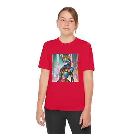 Cyber Cat Glamour Youth Competitor Tee