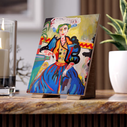 A Mulher by Amadeo de Souza-Carosa Ceramic Tile