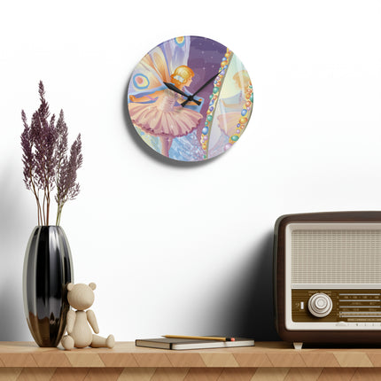 Reflections of Enchantment Acrylic Wall Clock, Round and Square