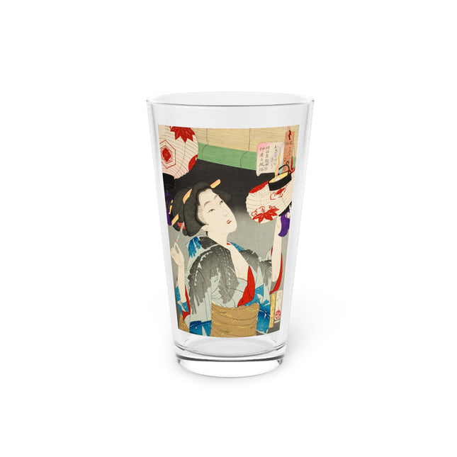 Kyoto Waitress of the Meiji Era by Tsukioka Yoshitoshi Glass, 16oz