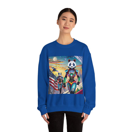 Cyber Punk Robots Unisex Heavy Blend™ Crewneck Sweatshirt