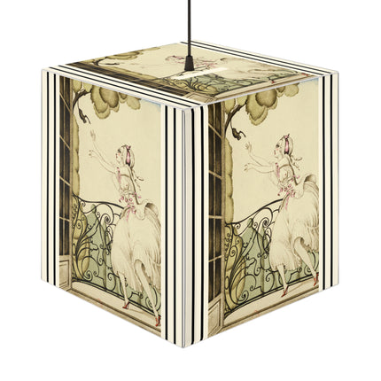 Sur talons rouges (On Red Heels) pl 02 by Gerda Wegener Light Cube Lamp