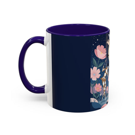 🕛🌸 Midnight Waltz Before Christmas Colorful Mug – Art Deco Holiday Fantasy