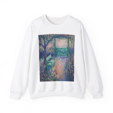 The Artist’s Garden (The Green Chair) by Theodore Earl Butler Heavy Blend™ Crewneck Sweatshirt