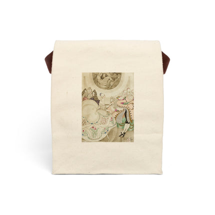Sur talons rouges (On Red Heels) pl 01 by Gerda Wegener Canvas Lunch Bag With Strap