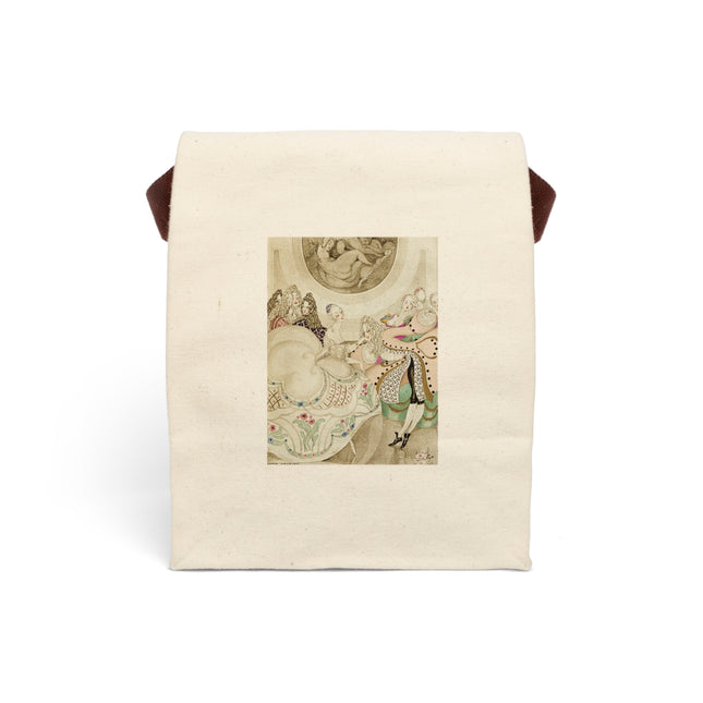 Sur talons rouges (On Red Heels) pl 01 by Gerda Wegener Canvas Lunch Bag With Strap