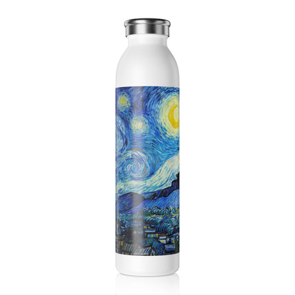 The Starry Night by Vincent Van Gogh Slim Water Bottle
