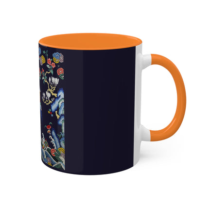 Rank Badge with Mandarin Duck Colorful Mugs, 11oz