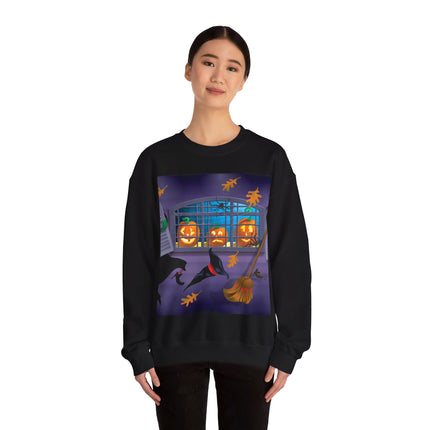 Whimsical Halloween Mischief Unisex Heavy Blend™ Crewneck Sweatshirt