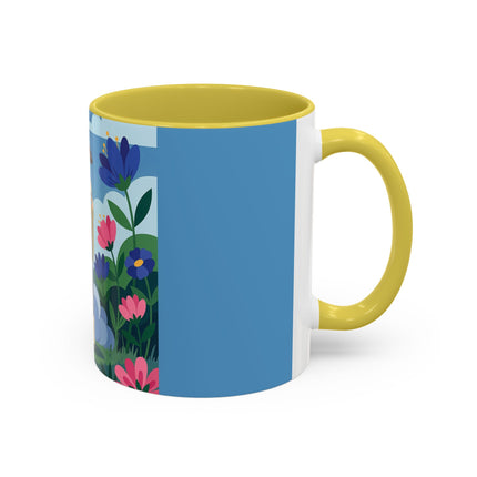 Garden Of New Beginnings Colorful Mugs – Art Deco Floral Elegance