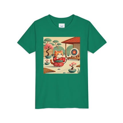 Archer Kitten in the Zen Garden Youth Short Sleeve Tee