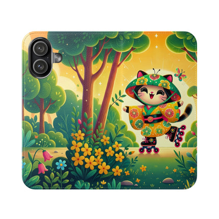 🛼✨ Firefly Dance on Wheels Flip Case – Whimsical Motion & Storybook Charm