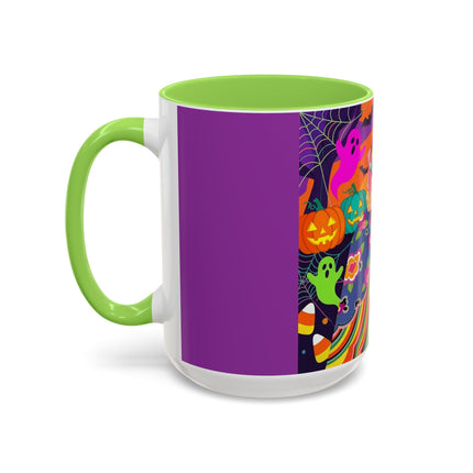 🌈👻 The Rainbow Ghost Masquerade Colorful Mug – Colorful Halloween Charm