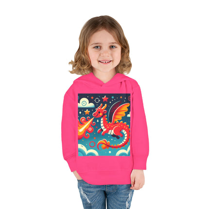 Starry Sky Dragon Toddler Pullover Fleece Hoodie