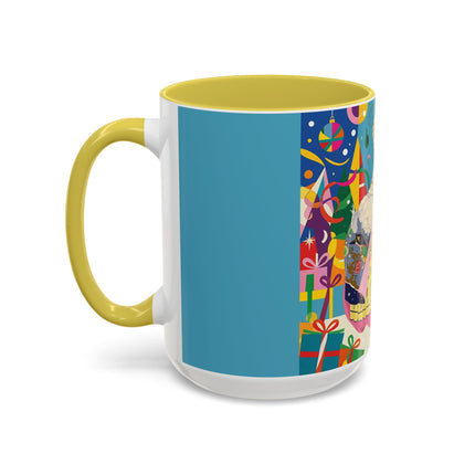 🎀✨ The Christmas Court Of Joy Colorful Mug – Art Deco Holiday Fantasy