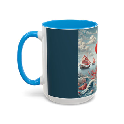 Ladies by the Quiet Sea Colorful Mugs (11oz, 15oz)