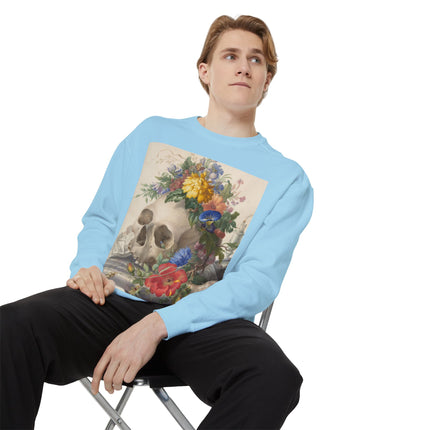 Vanitas Still Life by Herman Henstenburgh Garment-Dyed Sweatshirt