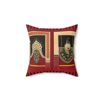 La décoration moderne dans le textile Pl. 3 by Gaston Charlet Spun Polyester Square Pillow