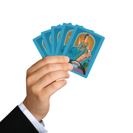 March & Aquamarine (Gem Series) by Sofia Chiostri Playing Cards