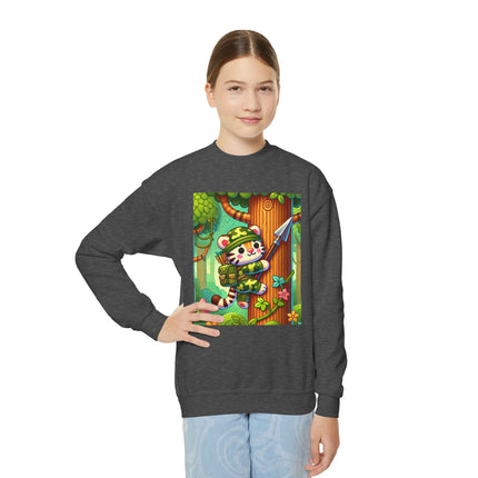 Stealthy Stripes Youth Crewneck Sweatshirt