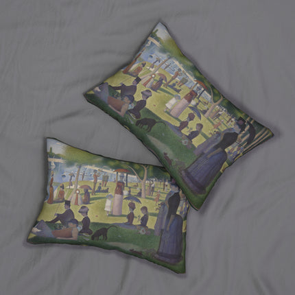 A Sunday on La Grande Jatte by Georges Seurat Spun Polyester Lumbar Pillow
