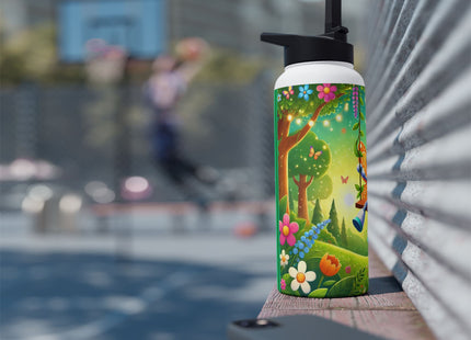 Robot Fairy Stainless Steel Water Bottle, Standard Lid