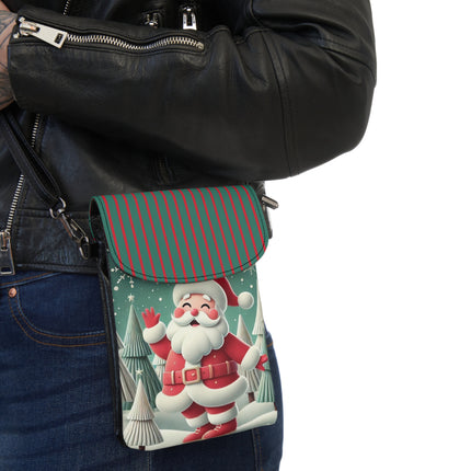 Santa's Joyful Night Small Cell Phone Wallet