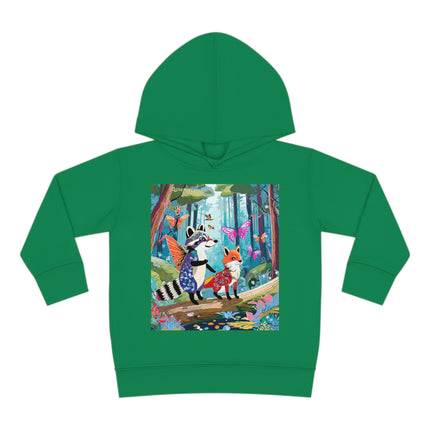 Whimsical Woodland Toddler Pullover Fleece Hoodie