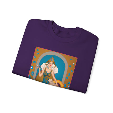 April & Diamond (from the Gem Series) by Sofia Chiostri Heavy Blend™ Crewneck Sweatshirt