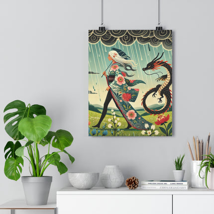 The Dragon Fairy’s Stride Giclée Art Print