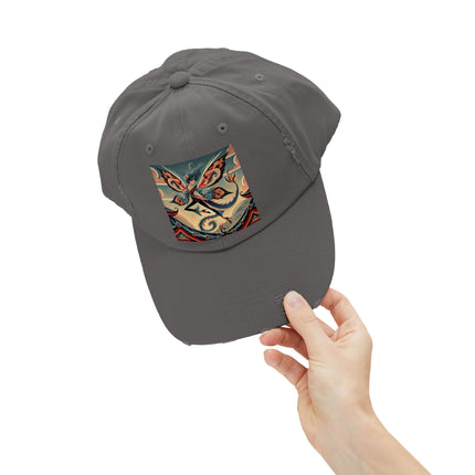 Dragon Fairy of the Temple Unisex Distressed Cap
