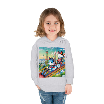 Kitsune Carnival Toddler Pullover Fleece Hoodie